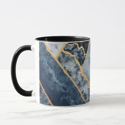 Mug vagues dorées (Gauche)