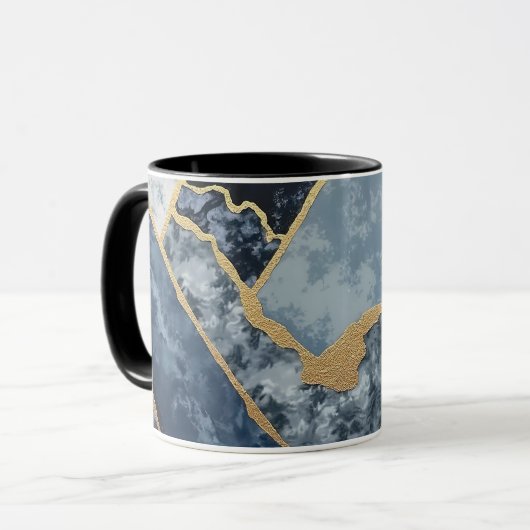 Mug vagues dorées (Devant gauche)