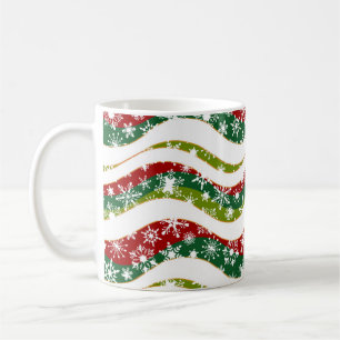 Mug Vagues et flocons de Noël 
