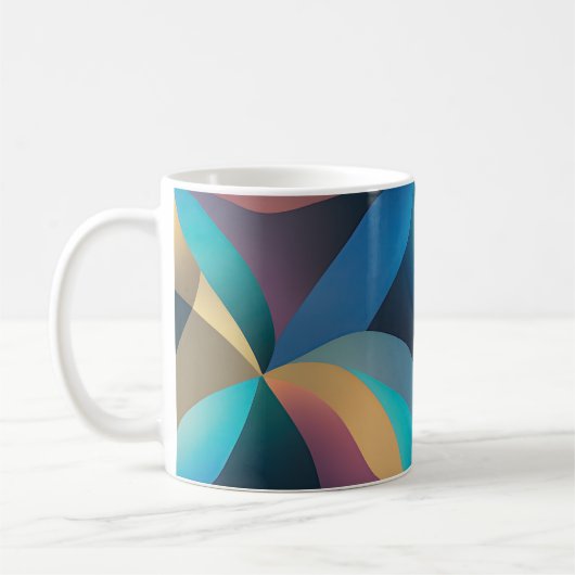 Mug Vagues et Tourbillons Abstraits 29 (Gauche)