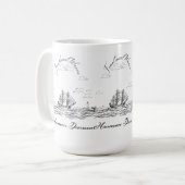 Mug Vagues fractionnelles (Devant gauche)