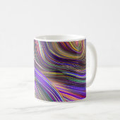 Mug Vagues fracturées du paysage marin Abstrait 24 (Devant droit)