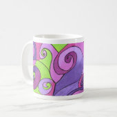 Mug - Vagues Lavendar (Devant gauche)