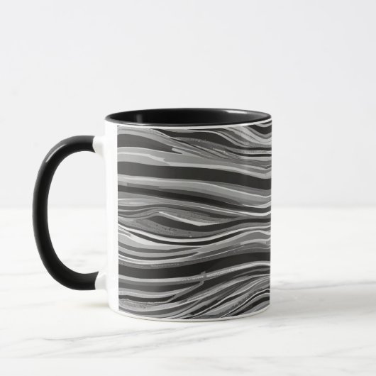 Mug Vagues Monochromes (Gauche)