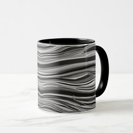 Mug Vagues Monochromes (Devant droit)