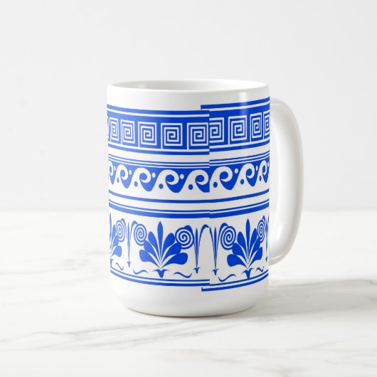 Mug Vagues Néerlandaises bleues (Devant droit)