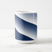 Mug Vagues océaniques abstraites bleu marine (Centre)