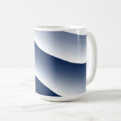 Mug Vagues océaniques abstraites bleu marine (Devant droit)