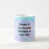 Mug Vagues océaniques Cheveux scintillants (Centre)