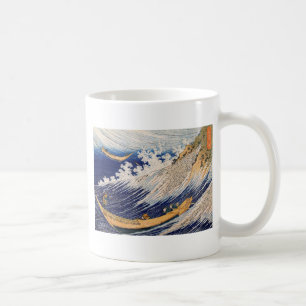 Mug Vagues océaniques Hokusai Bateaux en mer