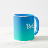 Mug Vagues océaniques personnalisées (Devant droit)