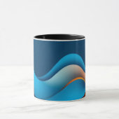 Mug Vagues orange et bleu (Centre)