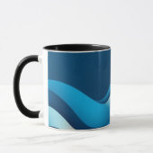 Mug Vagues orange et bleu (Gauche)