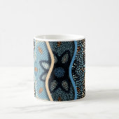 Mug Vagues Ornées : Texture de mosaïque. (Centre)