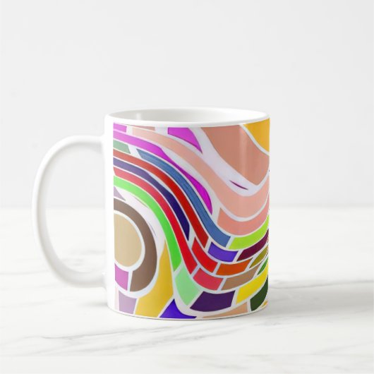 Mug Vagues Pop Arc-en-Ciel (Gauche)