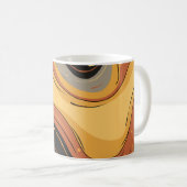 Mug Vagues rétro (Devant droit)