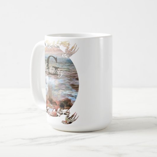Mug Vagues rocheuses 0742 (Devant gauche)