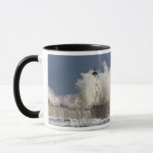 Mug Vagues se brisant contre un phare (Gauche)