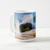 Mug Vagues se brisant sur la plage, Hawaï (Devant gauche)