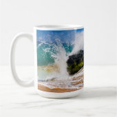 Mug Vagues se brisant sur la plage, Hawaï (Gauche)