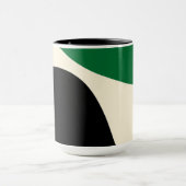 Mug Vagues simples 4 en vert, crème et noir (Centre)
