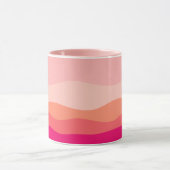 Mug Vagues stratifiées Corail rose (Centre)