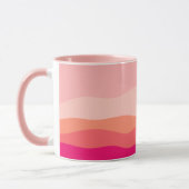 Mug Vagues stratifiées Corail rose (Gauche)