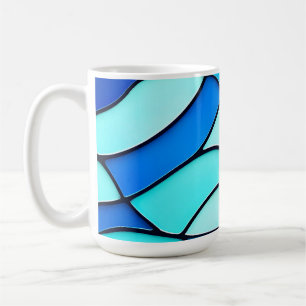 Mug Vagues turquoises de verre