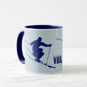 Mug Vail Blue Skier (Devant gauche)