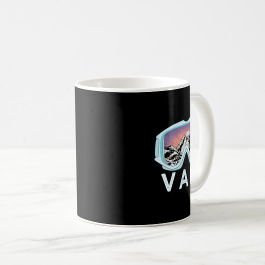 Mug Vail Ski Snowboard Design (Devant droit)