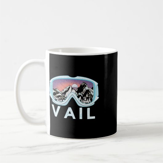 Mug Vail Ski Snowboard Design (Gauche)