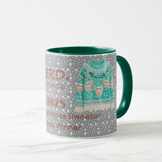 Mug Vainqueur 3ème place du concours de Pull de Noël T (Devant droit)