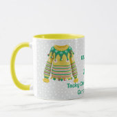 Mug Vainqueur du concours de deuxième place du pull de (Gauche)