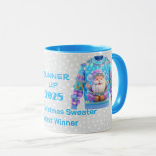 Mug Vainqueur du concours du deuxième du pull de Noël