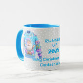 Mug Vainqueur du concours du deuxième du pull de Noël (Devant gauche)