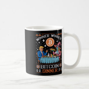 Mug Vainqueur du dîner Bitcoin Ugly Trump Xmas Sweat