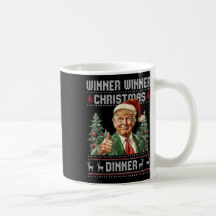 Mug Vainqueur du dîner de Noël Père Noël Trump Ugly Sw