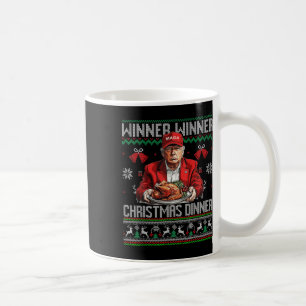 Mug Vainqueur du dîner de Noël Père Noël Trump Ugly Sw