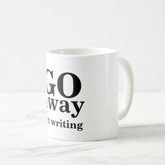 Mug VAIS, loin, j'écris (Devant droit)