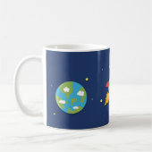 Mug Vaisseau spatial, Espace, Planètes, Pour garçons (Gauche)