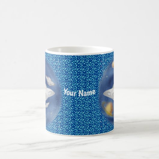 Mug Vaisseau spatial gris extraterrestre (Centre)