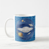 Mug Vaisseau spatial gris extraterrestre (Gauche)