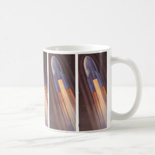 Mug Vaisseaux spatiaux de science-fiction vintage fusé