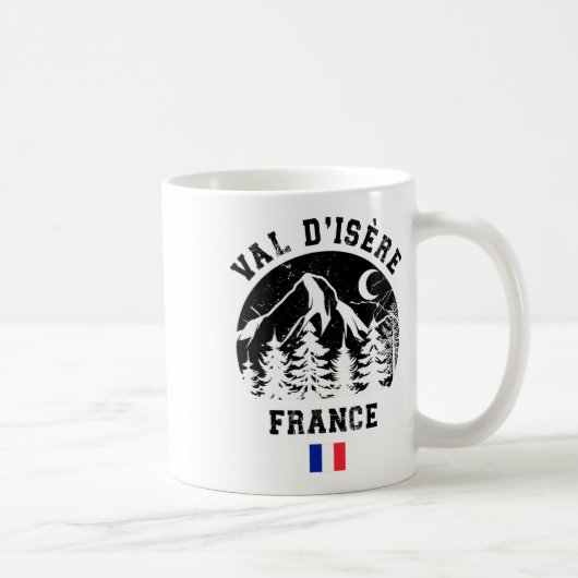 Mug Val D'isère France Alps Ski Resort Alpine Skiing F (Droite)
