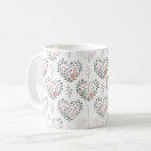 Mug valentin cœur botanique (Devant gauche)