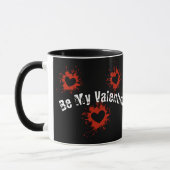 Mug Valentin Noir Et Blanc (Gauche)