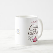 Mug Valentin personnalisé Paris Café Chocolat (Devant droit)