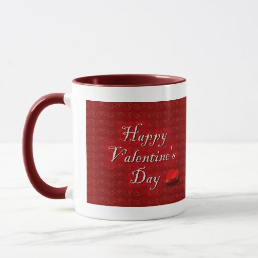 Mug Valentine&apos heureux ; jour de s (Gauche)