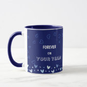 Mug Valentine Baseball Bleu Couleur Mignon (Gauche)