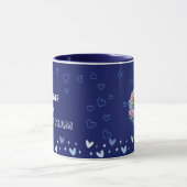 Mug Valentine Baseball Bleu Couleur Mignon (Centre)